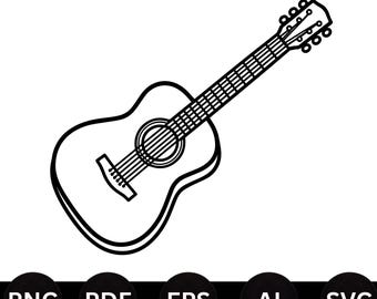 Guitar SVG File, Acoustic Guitar EPS, Guitar Tumbler Png Svg, Guitarist Svg, Acoustic Guitar Tumbler Svg, Guitar SVG Files, Instant Download