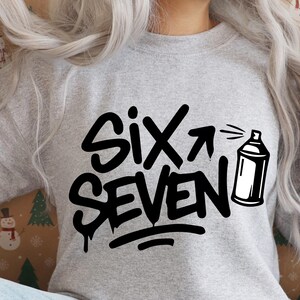 67 SVG Digital Download | Funny Meme Design | Six Seven PNG | Trendy 67 Clipart for Cricut & Crafts| 67 meme png| 67 cricut image 3