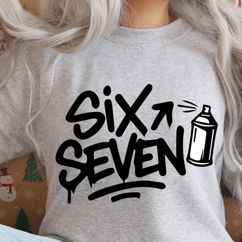 67 SVG Digital Download | Funny Meme Design | Six Seven PNG | Trendy 67 Clipart for Cricut & Crafts| 67 meme png| 67 cricut image 3
