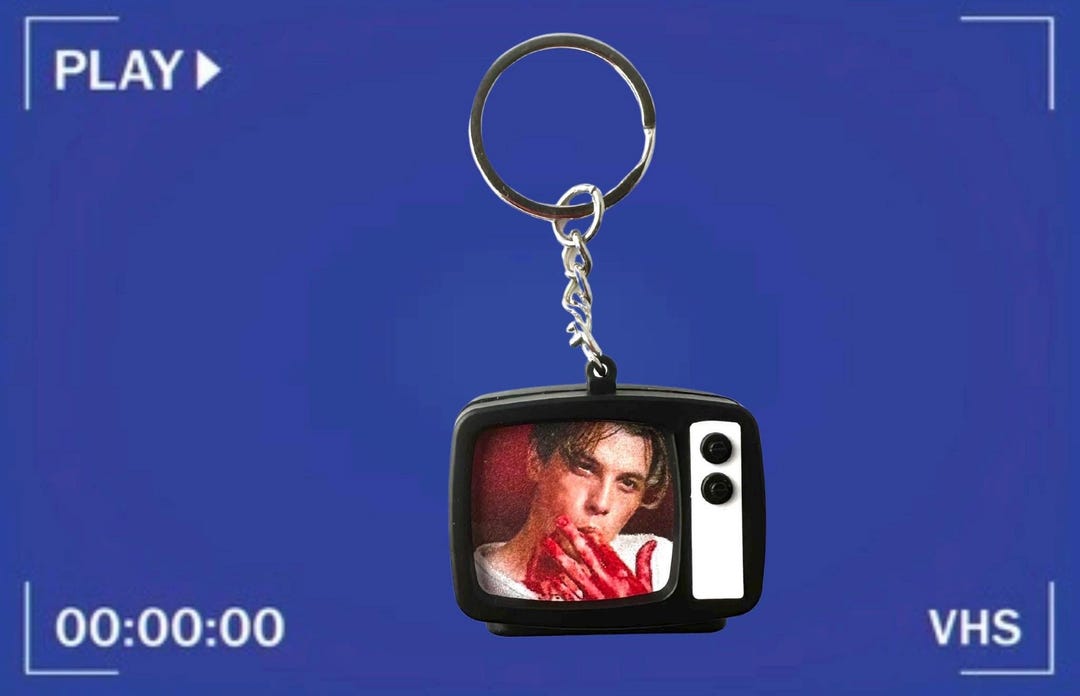 Horror Movie Slasher Light-up TV Keychain - Etsy