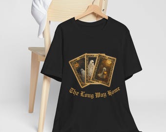Camiseta gótica de fantasma del tarot: camiseta unisex vintage de Halloween