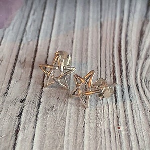 Sterling Silver Star Stud Earrings
