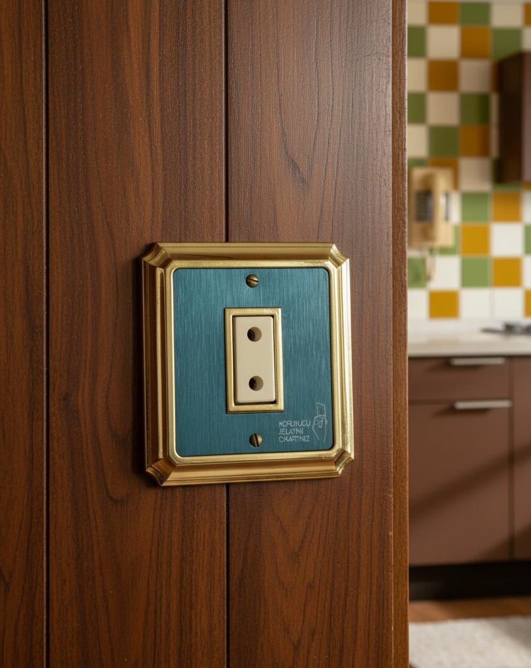 Decorative Gold Look Wall Outlet, Non-grounded Recessed Socket, Type C ...