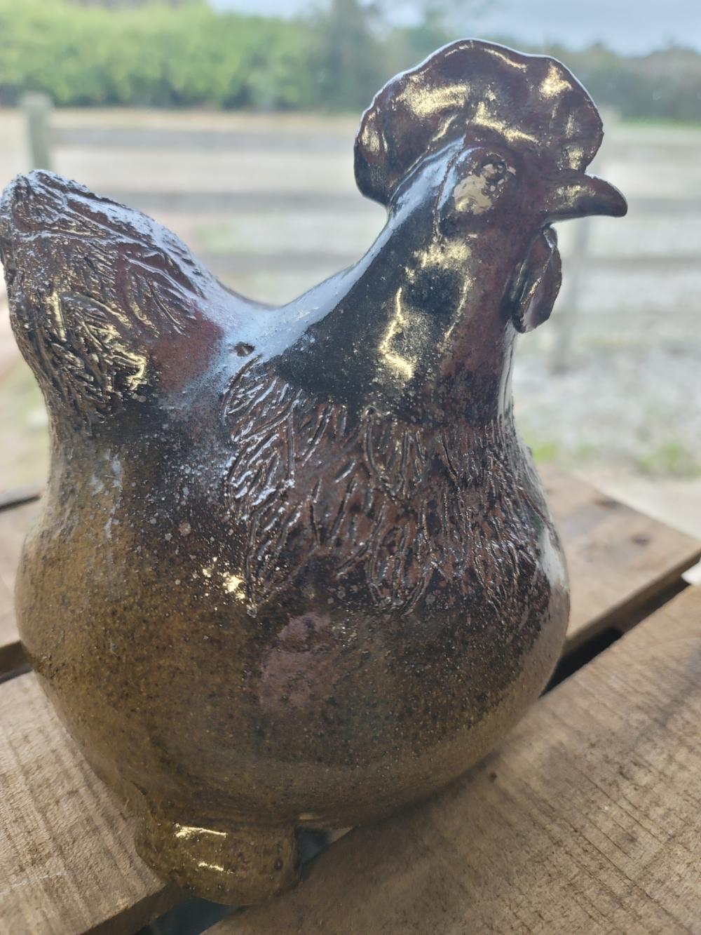 Poule en céramique d'art DIDO d'Ukraine PTAHY.L