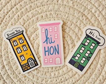 Rowhouse Sticker Set