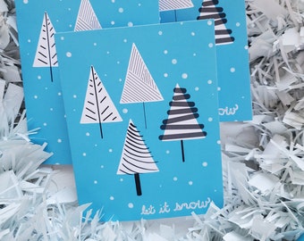 4 Let it Snow Holiday Cards