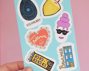 Baltimore Vinyl Sticker Sheet