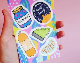 90s Vinyl Sticker Sheet