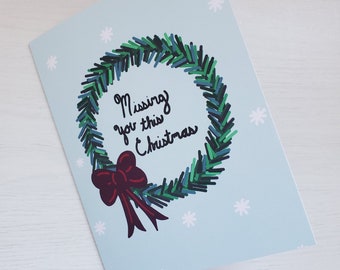 4 Missing You this Christmas Cards