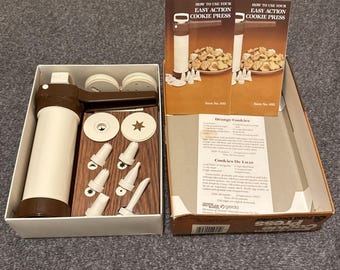 Hutzler Gerda Easy Action Cookie Press Food Decorator 1983 West Germany NEW