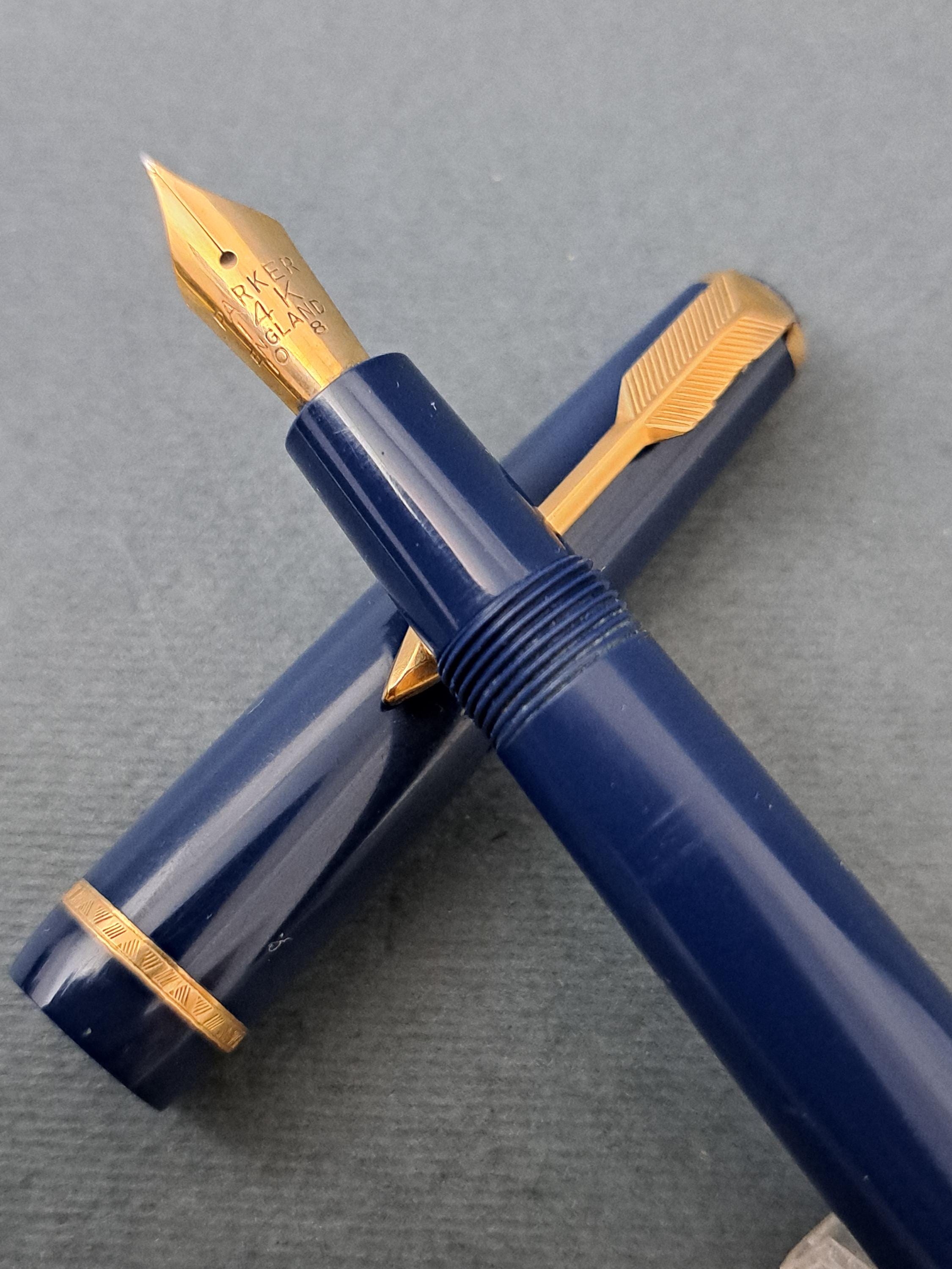 Stylo Plume Parker Avec Plume En Or 14k - Occasion, Idéal Pour Collectionneurs