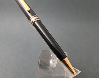 Montblanc Meisterstück Classique 164 Ballpoint Pen – Black Resin & Gold Trim (Post-1997 PIX Era) Authentic Vintage