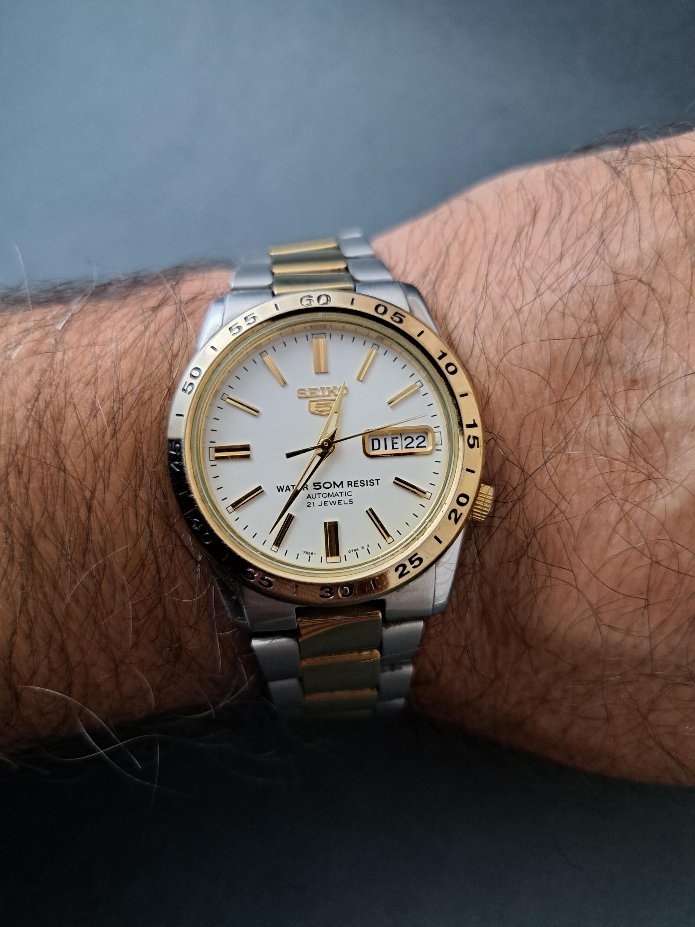 Seiko 5 7S26-02T 0 A4 KY Automatic Watch, Bracelet, 21 Jewels
