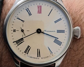 Molnija Conversion Wrist Watch SSSR- USSR-Soviet Mechanical Hand Wind Wrist Watch - Muvement cal.3602 18 Jewls  1980 - Vintage Mint
