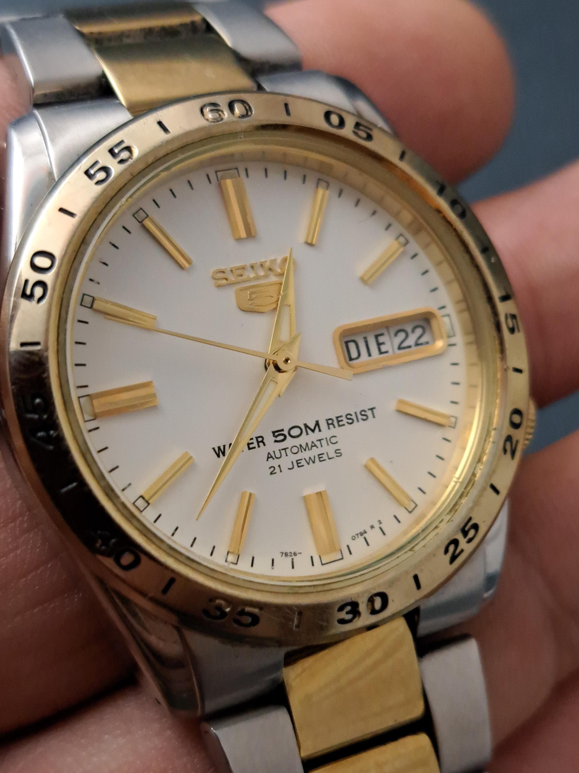 Seiko 5 7S26-02T 0 A4 KY Automatic Watch, Bracelet, 21 Jewels