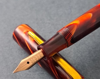 TOZ - Moster - Pluma estilográfica Croacia años 50 14k-585 F Nib Vintage