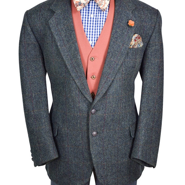 48S Doneagal Ireland made Double Vent Herringbone Tweed Sport Coat