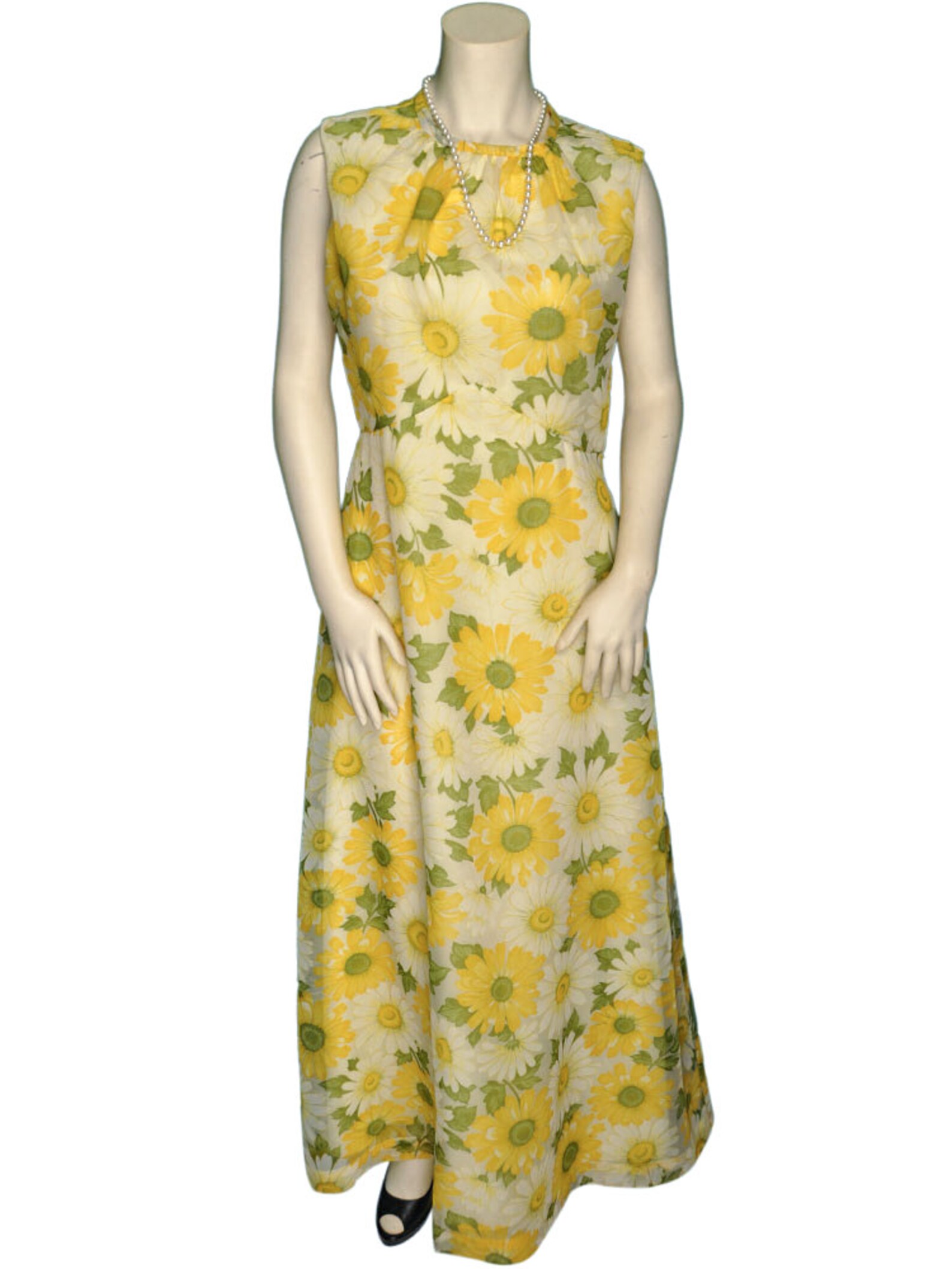 Yellow Floral Maxi Dress Medium / 8 to Large / 10 - Etsy