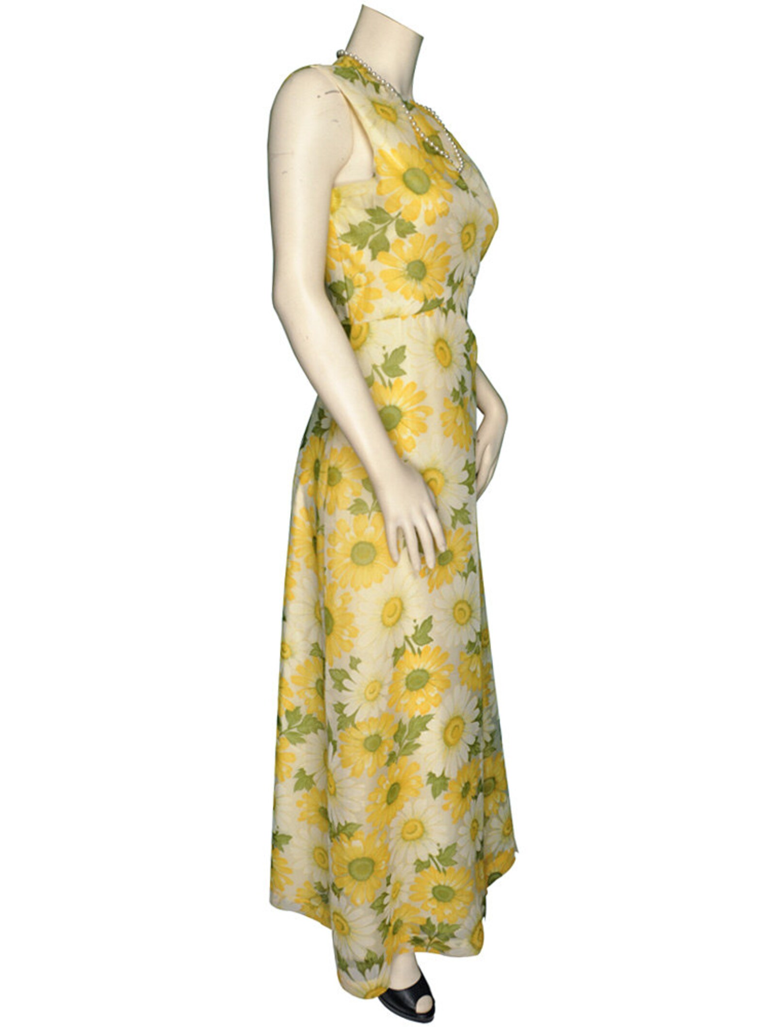 Yellow Floral Maxi Dress Medium / 8 to Large / 10 - Etsy
