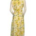 Yellow Floral Maxi Dress Medium / 8 to Large / 10 - Etsy