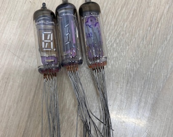 Lot 3 Stück IV-3 ИВ-3 Nixie Anzeiger Röhrchen Neu