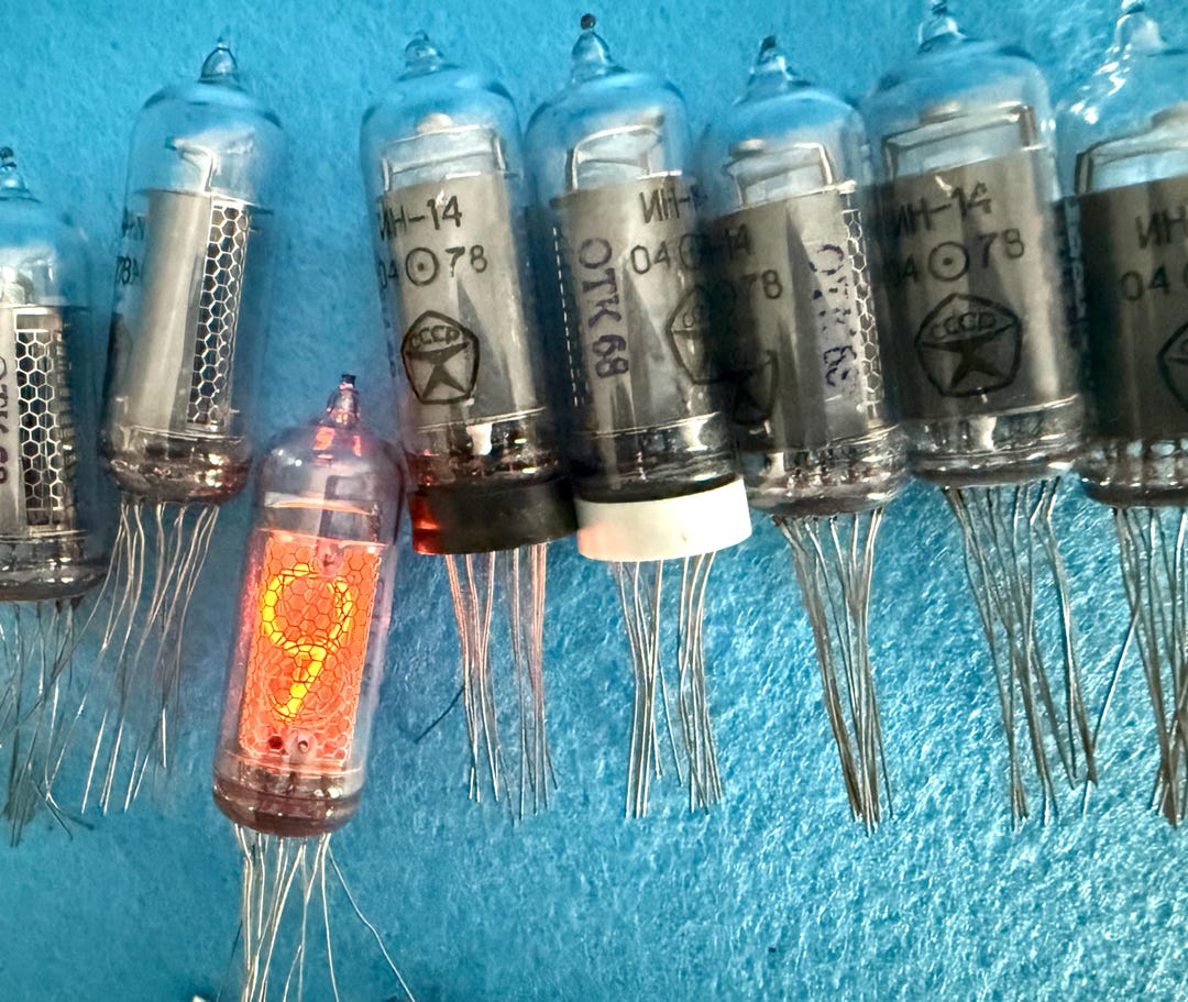 IN-14 Nixie Tube 8PCS New Nos IN14 Display ИН-14 Same Date - Etsy UK