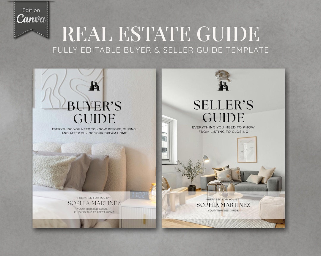 Real Estate Home Buyer and Seller Guide Bundle | Realtor Marketing ...
