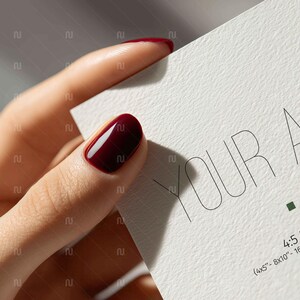 Close Up 4x5 Ratio, 8x10 Poster Mockup with Hahnemuhle German Etching Paper Texture Detail