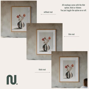 4x5 Ratio Cozy Interior Frame Mockup: Warm Light Realistic Mockup (Digital Download)