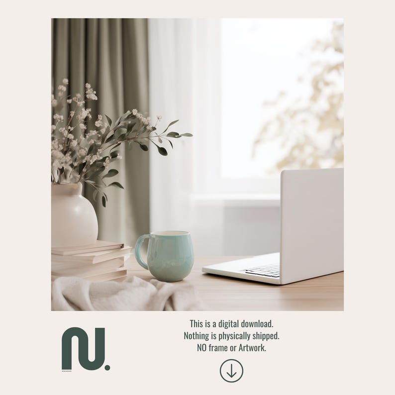 Vertical 4x5 Ratio Gold Frame Mockup, Antique 8x10 Desk-Study Interior, Smart Object PSD