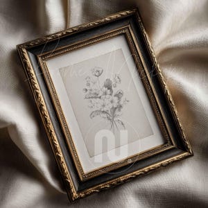 Din A  Ratio Close Up Detail Frame Mockup: Flat Lay Vertical Frame, PSD Smart Object