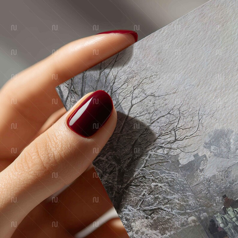 Close Up 4x5 Ratio, 8x10 Poster Mockup with Hahnemuhle German Etching Paper Texture Detail