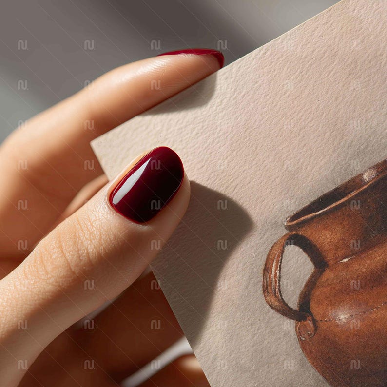 Close Up 4x5 Ratio, 8x10 Poster Mockup with Hahnemuhle German Etching Paper Texture Detail