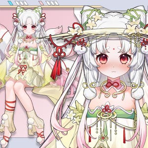 Premade Live2D Vtuber Model: Ready to Use, VTubeStudio Compatible