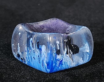 Soporte de mármol de resina con forma de cubo de almohada