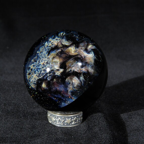 Cheetah Nebula Cosmic Glass Marble - Etsy