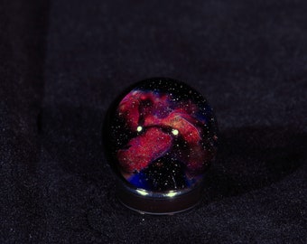 Galactic Nebula Space Glass Marble
