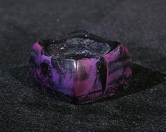 Soporte de mármol de resina con forma de cubo de almohada