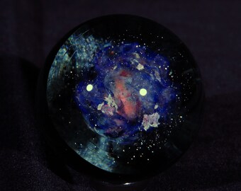 Bubble Nebula within the Matrix SPace Glass Marble