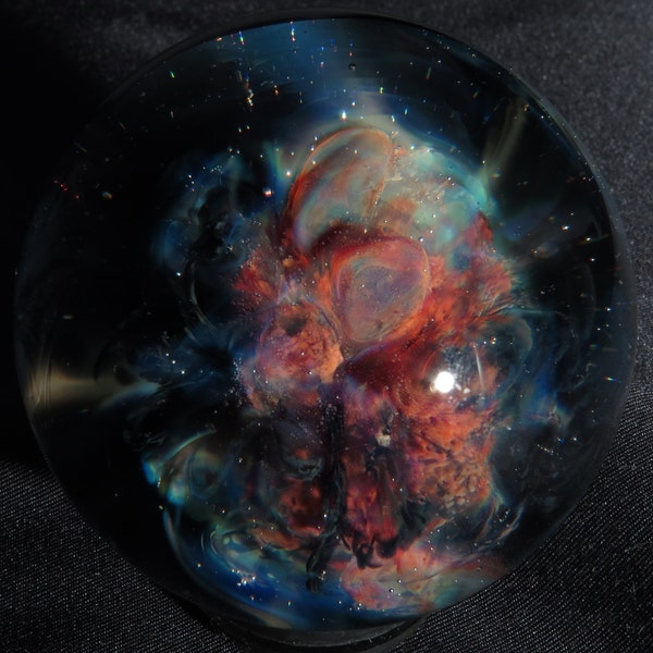 Nebula and Star Field Glass Marble