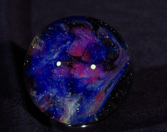 Galactic Nebula Space Glass Marble