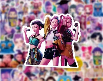 Pack D'autocollants KPOP Demon Hunters – 40 Autocollants PNG Mgnons