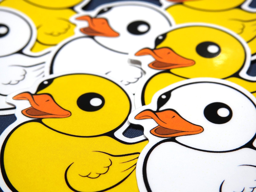 Rubber Duck Die-cut Sticker - Etsy
