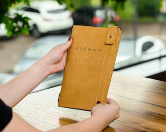 Custom Leather Menu Cover, Vintage Restaurant Bar Menu Book