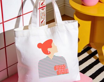 Boss Babe Tote Bag, Girl Boss, Stoffbeutel für Mama, Baumwolltasche, Geschenk Freundin, Geschenk für Frauen, Feministische Stofftasche