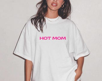 Hot Mom T-Shirt, Mama T-Shirt, Cool Mom Club Shirt, Beste Mama Tee, Shirt für Mutter, Geschenk Muttertag oder Geburtstag