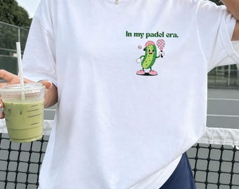 In My Padel Era Damen T-Shirt, Padel T-Shirt Oversize, Padel Lover Geschenk, Sportliches Graphic Tee, Padel Spielerin Mama