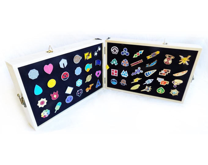 Set Spille Medaglie Palestra Pokémon In Metallo Smaltato - 8 Medaglie Pin - Foto 3