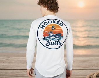 Coastal UV Shirt: Hooked & Salty, Sun Protection Apparel
