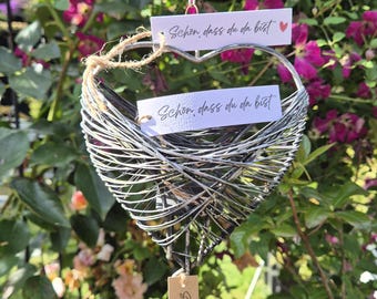 Etiqueta "¡Qué alegría que estés aquí!" | 8 x 2 cm | Papel kraft o papel blanco | Decoración para bodas | Recuerdos de boda | Decoración de mesa | Decoración de cumpleaños